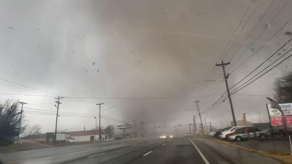 An EF-3 tornado hits Clarksville, Tennessee.