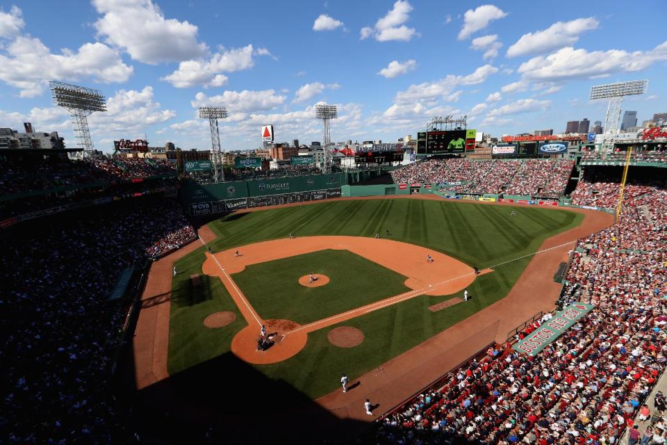 A general view of Boston's Fenway Park, which will host Game 3 of the ALDS on Sunday. (Getty Images)