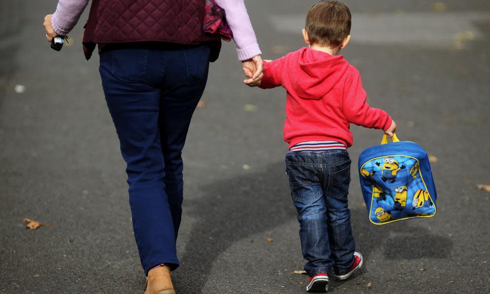 Childcare studyEmbargoed to 0001 Monday July 10 File photo dated 13/10/15 of a child with a carer. One in four mothers would have to give up work if they didn’t have grandparents to look after their children, a new study reveals. PRESS ASSOCIATION Photo. Issue date: Monday July 10, 2017. See PA story INDUSTRY Grandparents. Photo credit should read: Niall Carson/PA Wire