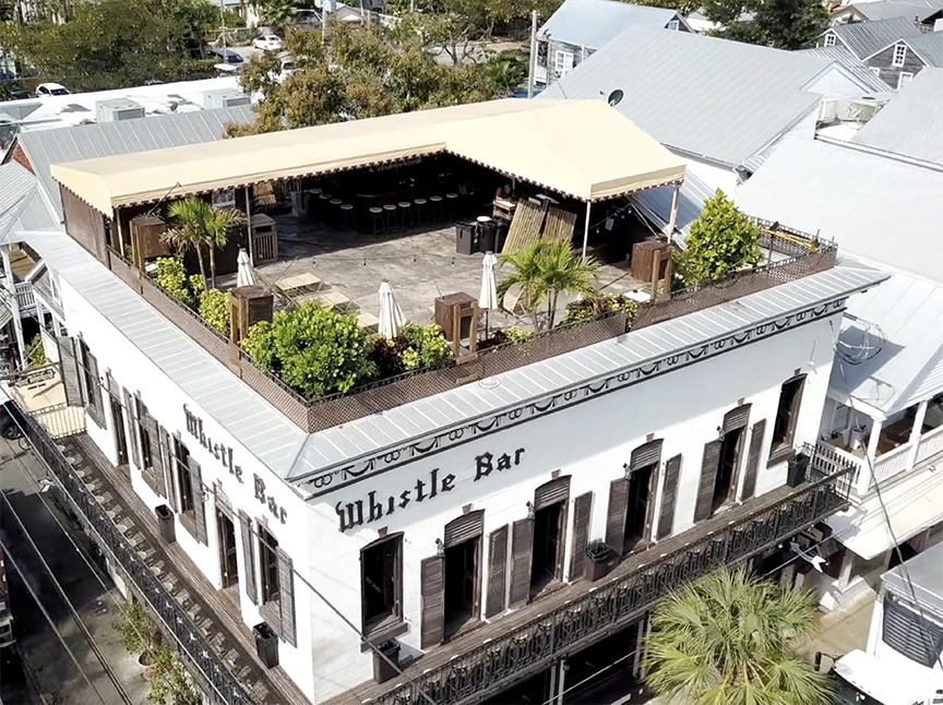 Garden of Eden is a rooftop bar in Key West, Florida. The same building also contains The Bull & Whistle Bar.