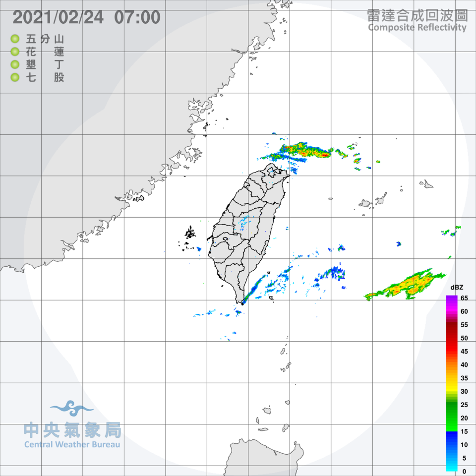 今天的天氣逐漸轉趨於穩定，降雨不會很顯著，溫度上也沒有明顯變化。   圖：中央氣象局/提供