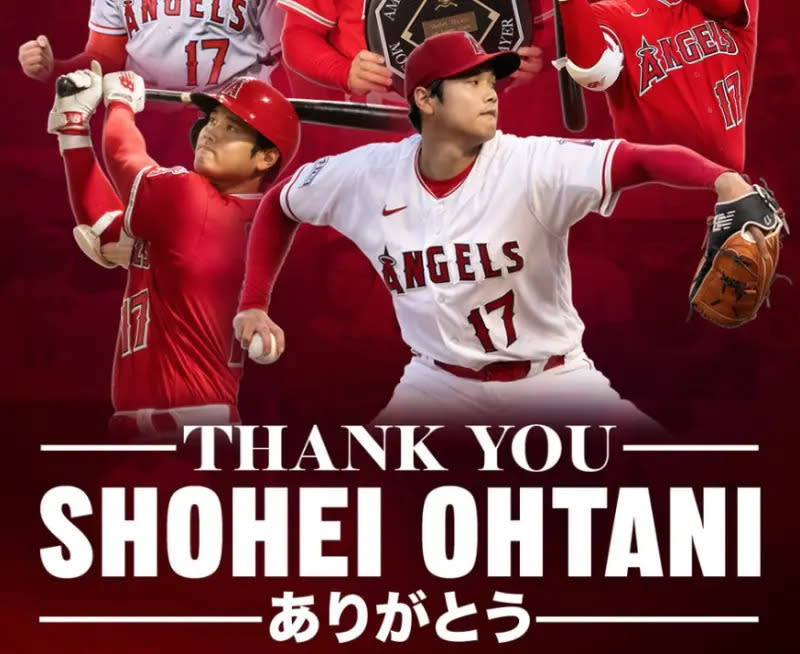 ▲Thank You大谷翔平！天使隊不捨罕見發文。（圖／天使隊推特）