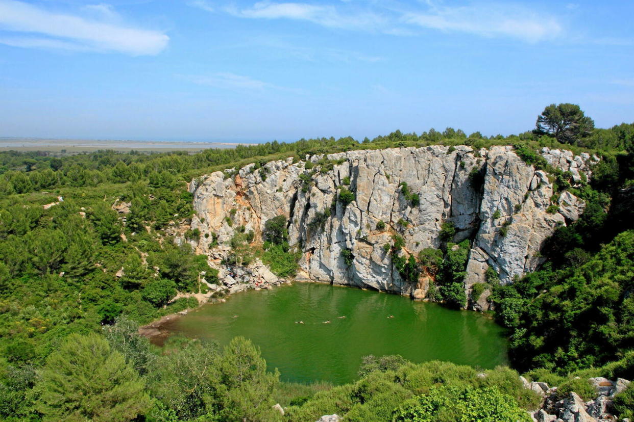 Le gouffre de l'Œil Doux situé à Fleury-d'Aude.  - Credit:Jean-Marc Lallemand / MAXPPP / BENELUXPIX/MAXPPP