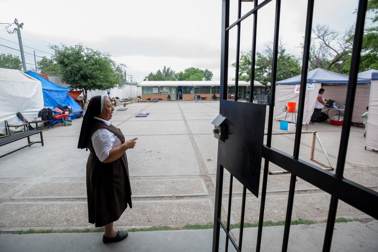 Sister Isabel Turcios, who runs a Catholic shelter in Piedras Negras, has seen the number of migrants arriving at her shelter decrease from the high numbers in December of 2023.