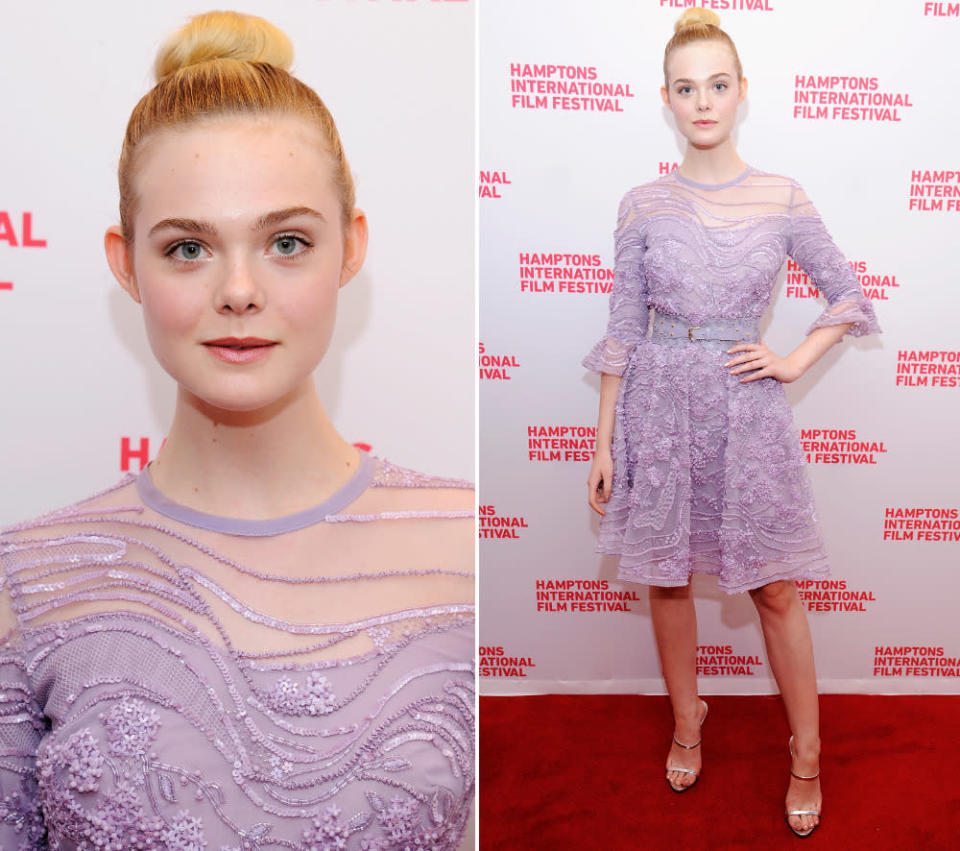 … erschien sie zum Hamptons International Film Festival in diesem wunderbar sitzenden Look von Elie Saab, dem sie mit cleaner Frisur und farblich makellos abgestimmtem Make-up den letzten Schliff verlieh. (Bilder: Getty Images)