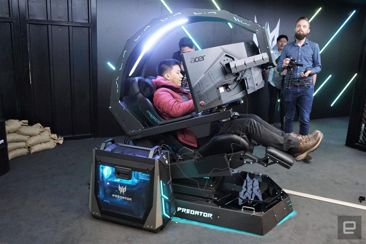 Acer S Predator Thronos Is A Cockpit Masquerading As Gaming Chair Engadget