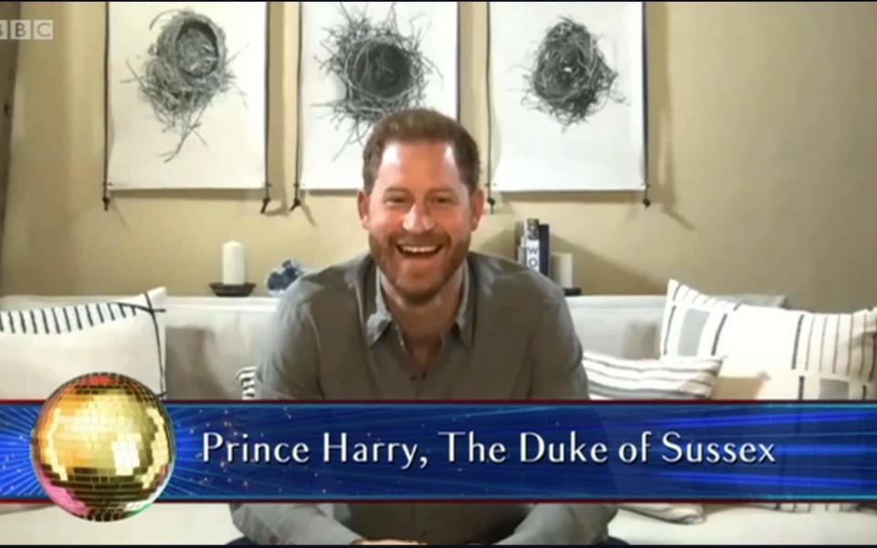 Prince Harry speaks to JJ on Strictly Come Dancing