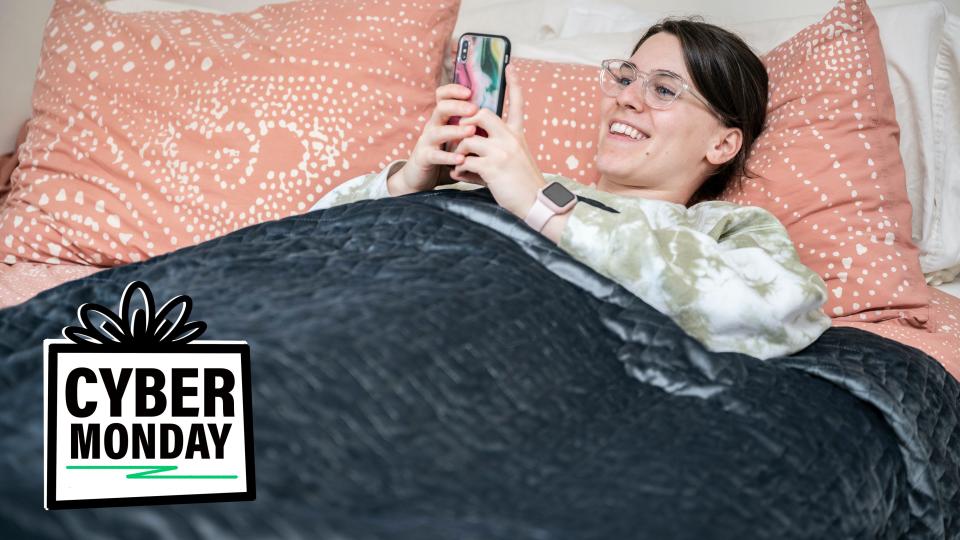 Score our favorite weighted blanket at a major discount for Cyber Monday 2021.