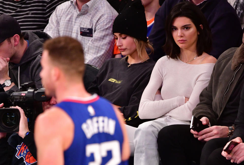 Kendall Jenner attended a number of Blake Griffin’s Los Angeles Clippers game this season. (Getty Images)