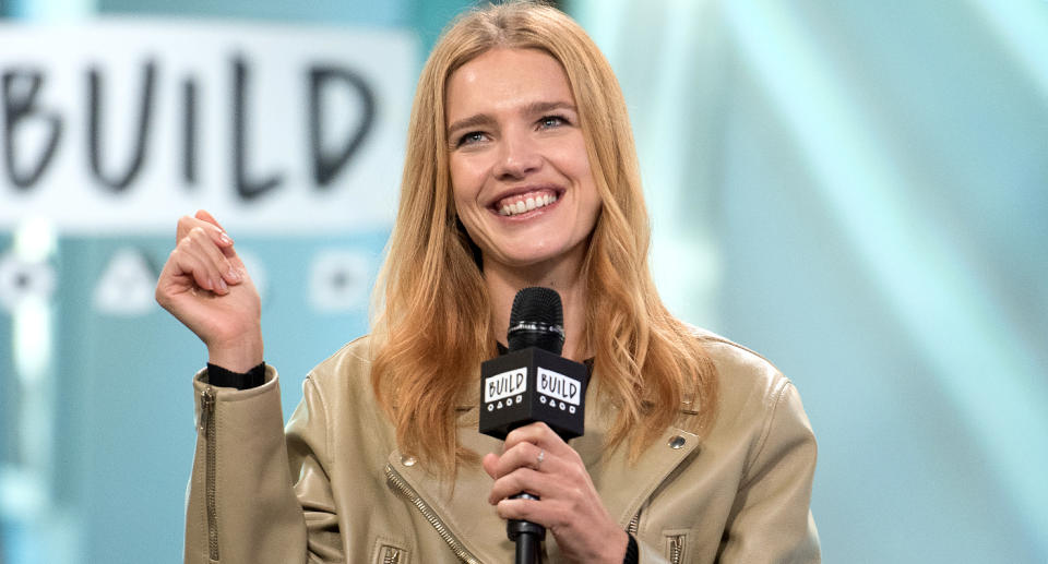 Natalia Vodianova visits Build Studio to discuss The Flo App at Build Studio in New York City. (Photo: Mike Pont/WireImage)