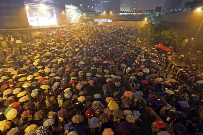 為期79天的「雨傘革命」是香港極為重要的社會運動。（美聯社）