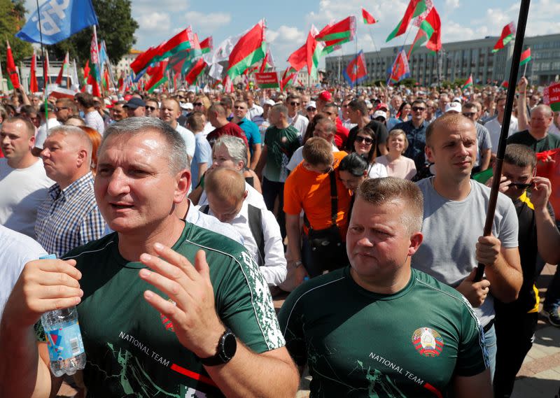 Rally in support of Belarusian President Alexander Lukashenko in Minsk