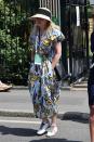 <p>Chelsea Handler paired her floral dress with a sun hat. </p>