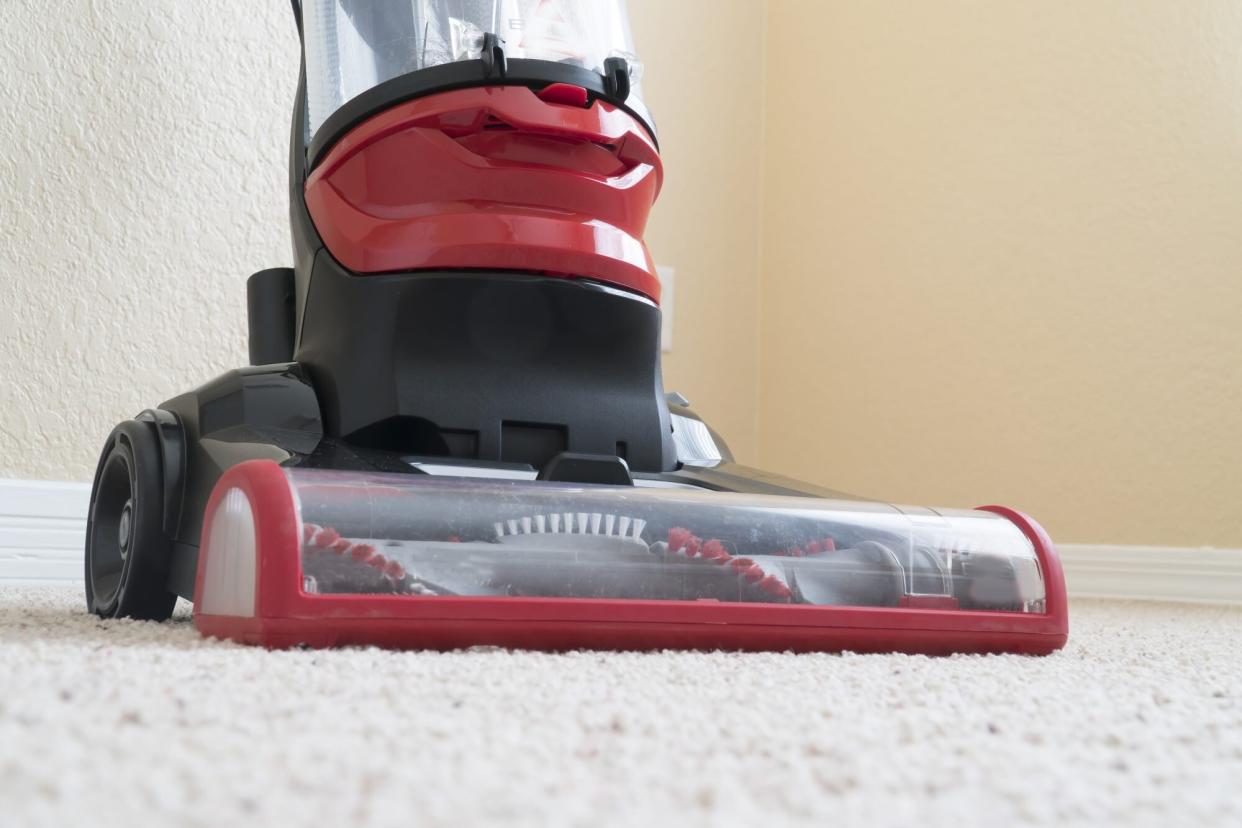 Close up of red vacuum