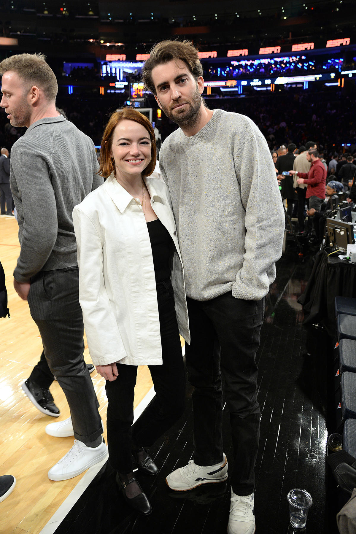 Emma Stone, Dave McCary Enjoy Rare Date Night at Padres Game: Pics