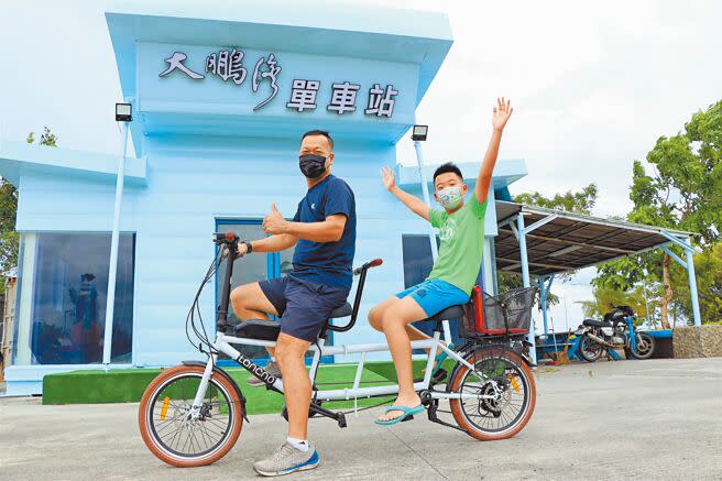 睽違3年，東港大鵬灣國際休閒特區將於7月中旬重啟，當中大鵬灣單車站搶先與暑假同步，將於7月1日重新啟用。（謝佳潾攝）