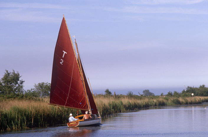 Sail into a new season on the lakes and rivers of The Broads. (Getty Images)