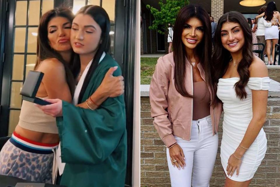 <p>Instagram/Teresa Giuidice</p> Teresa Giudice with daughters at graduation