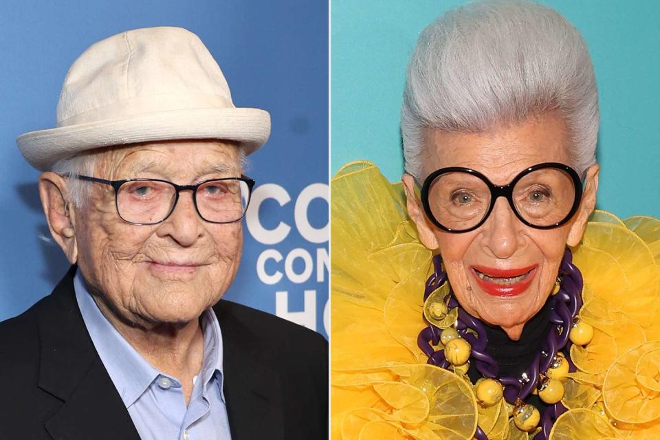 <p>Matt Winkelmeyer/Getty, Taylor Hill/Getty</p> Norman Lear and Iris Apfel