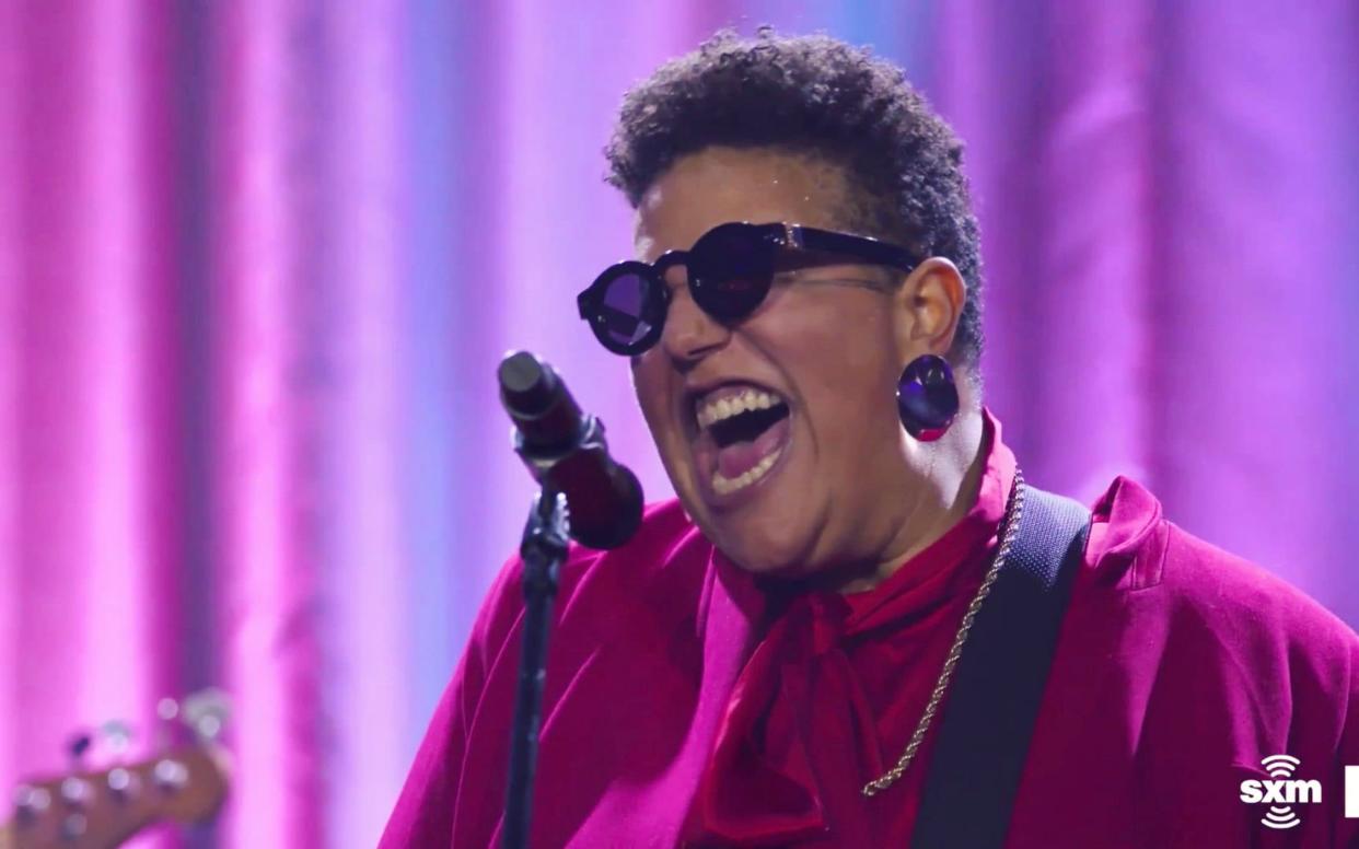 Brittany Howard performs during the Countdown to the Grammys event last night - Getty NA