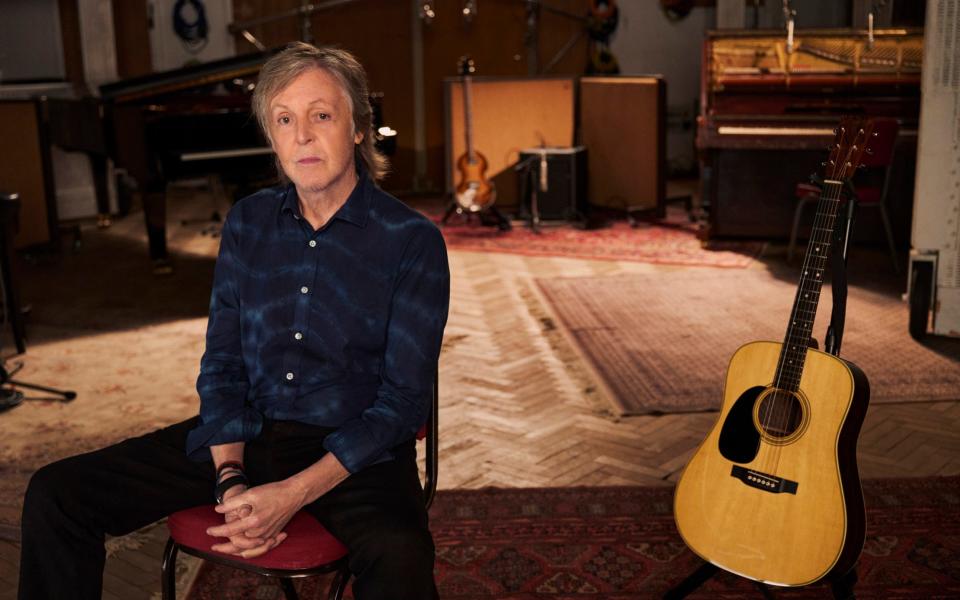 Paul McCartney in Studio 2 Abbey Road for his daughter's documentary If These Walls Could Sing - Mary McCartney