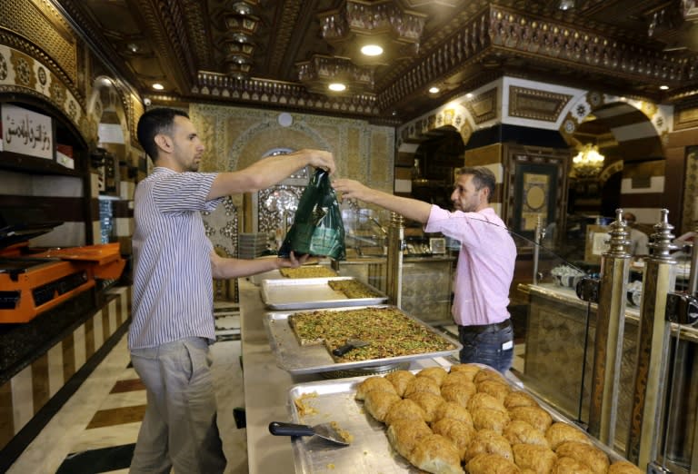 Sweet shop owners are optimistic again about sales abroad, but less so about the domestic market in Syria where consumers struggle to buy what are now seen as luxuries in a country whose economy has been ravaged by more than six years of war