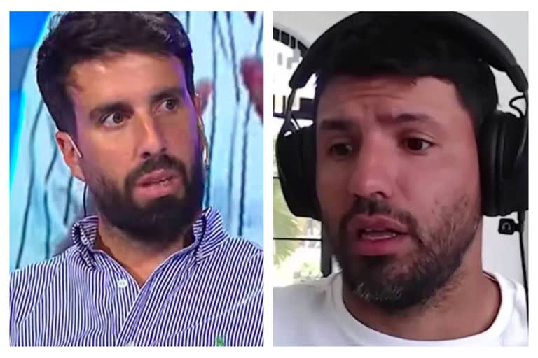 Flavio Azzaro y Kun Agüero