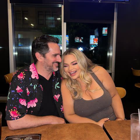 <p>Trisha Paytas Instagram</p> Trisha Paytas and Moses Hacmon.