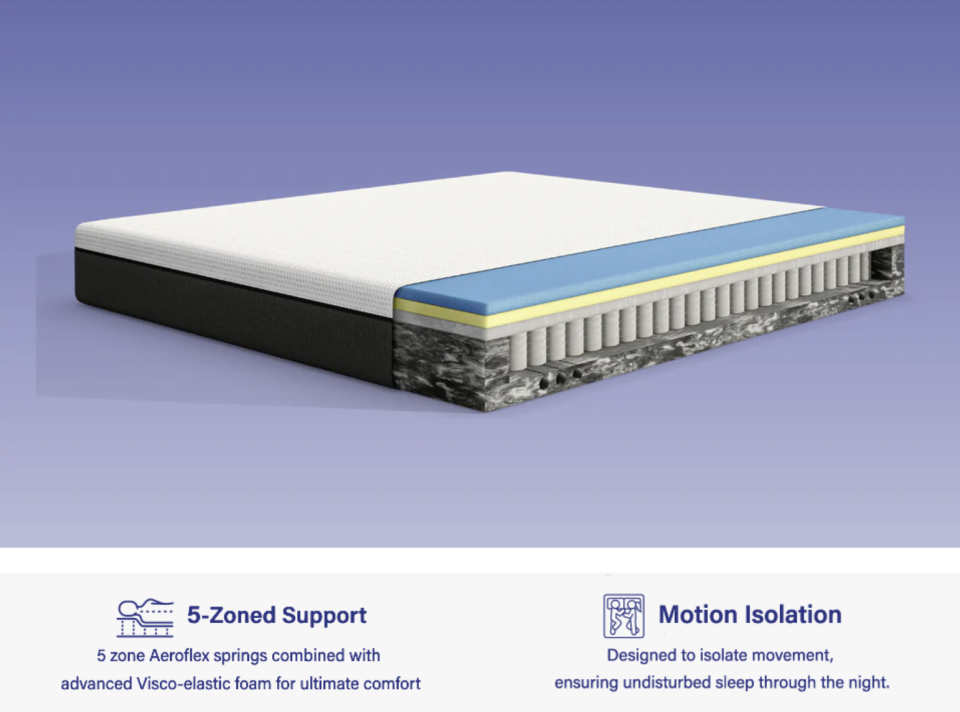 Original Hybrid Mattress comes in multiple layers for ultra comfort.