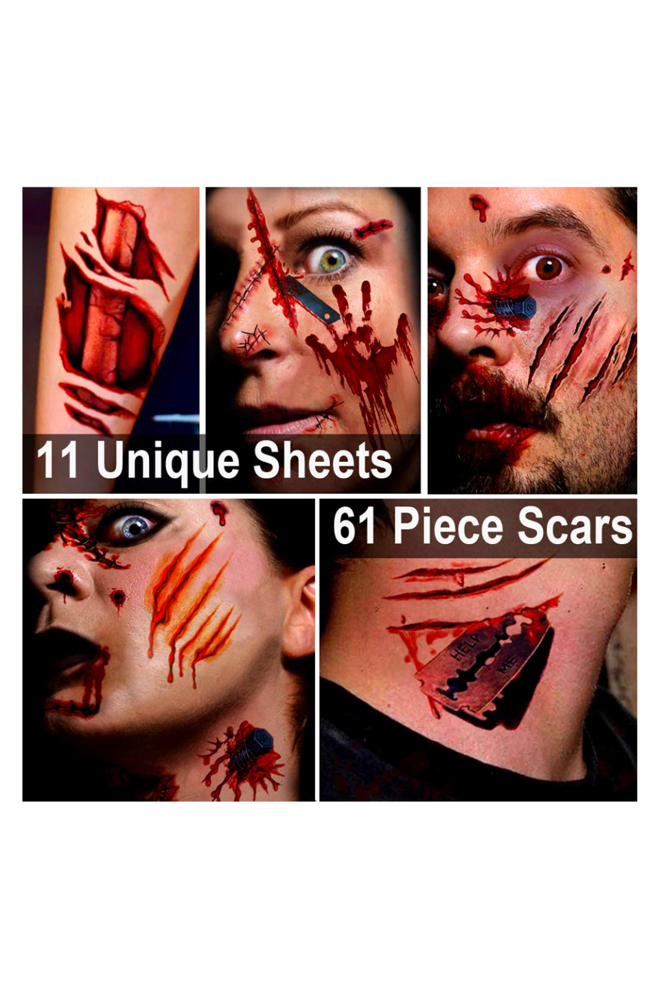 4) Hanpure Fake Blood and Scars Tattoos