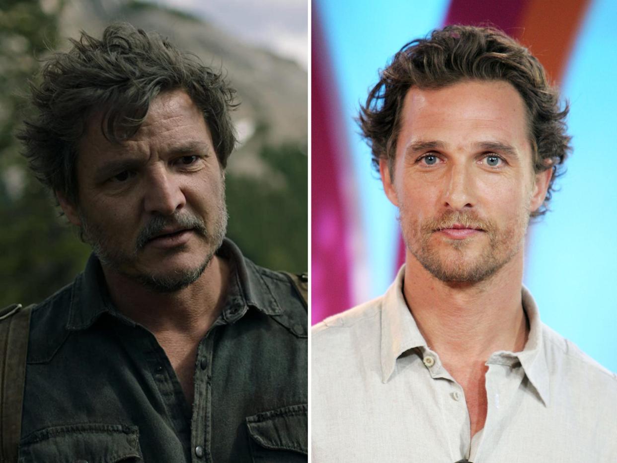 Pedro Pascal as Joel Miller in ‘The Last of Us’; Matthew McConaughey.