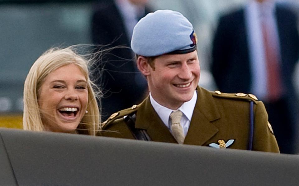 Prince Harry with his then girlfriend Chelsy Davy - Christopher Pledger