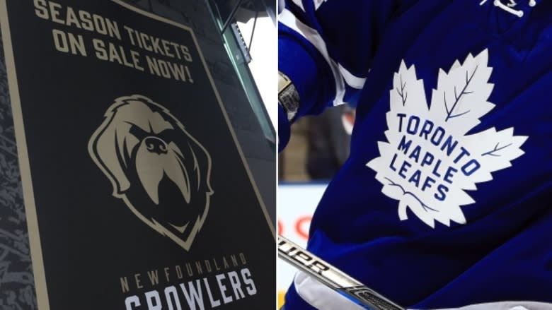 Toronto Maple Leafs will be affiliate for Newfoundland Growlers