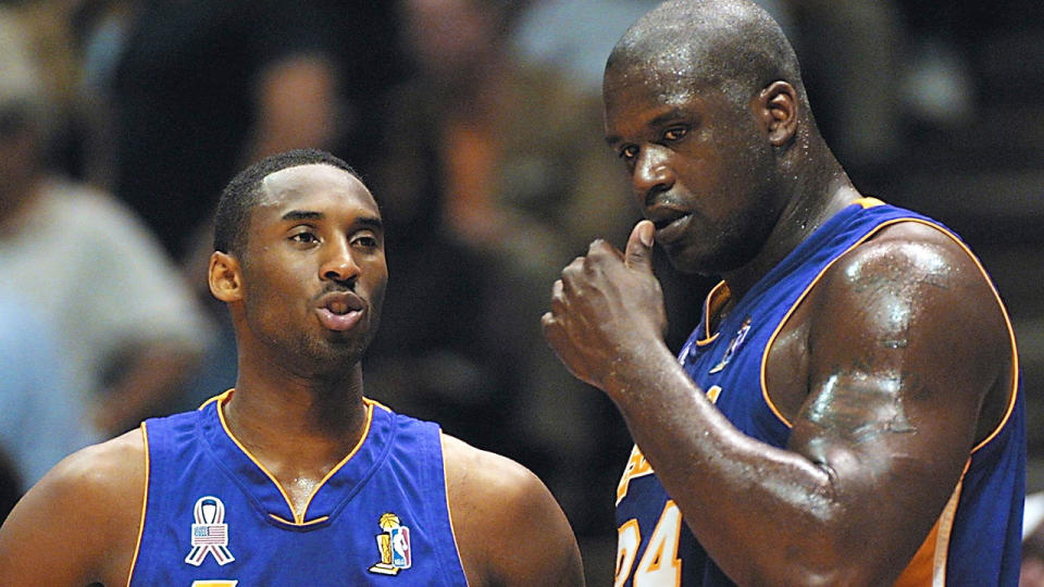 Kobe Bryant and Shaquille O'Neal were instrumental in the Lakers' era of dominance in the 2000s.