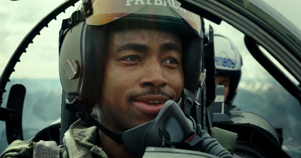 Jay Ellis stars as pilot Payback in "Top Gun: Maverick."