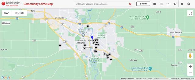 Iowa City crime map shows 20 homicides in 2023. It's wrong.