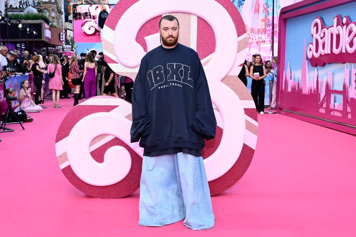 Sam Smith at the London premiere of Barbie  (Gareth Cattermole/Getty Images)