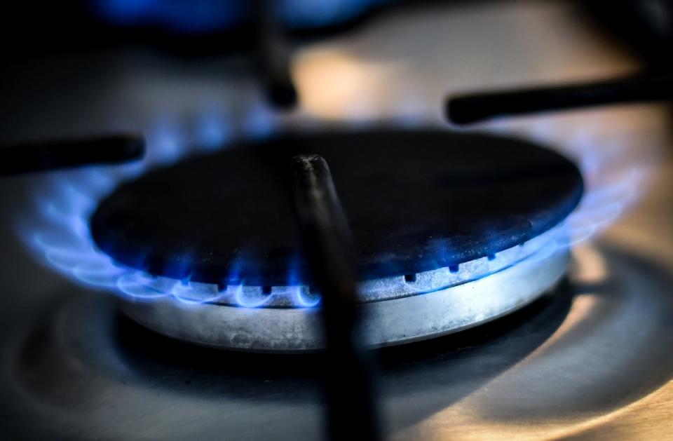 Gas ring on a home cooker in London (Lauren Hurley/PA) (PA Archive)