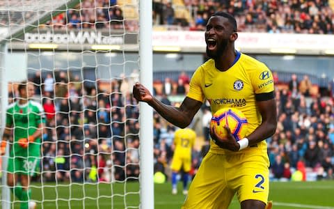 Antonio Rudiger of Chelsea celebrates after Ruben Loftus-Cheek of Chelsea scores a goal - Credit: GETTY IMAGES