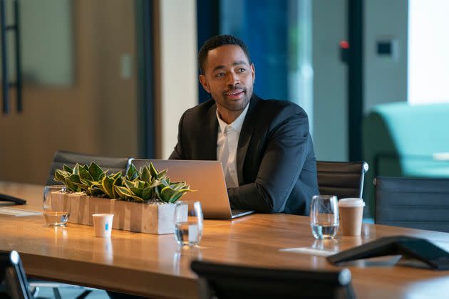 Lawrence at his job in San Francisco. (Photo: Merie W. Wallace/HBO)