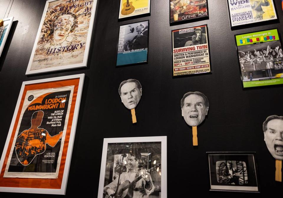 This is part of the Loudon Wainwright III exhibit at the NC Music Hall of Fame.