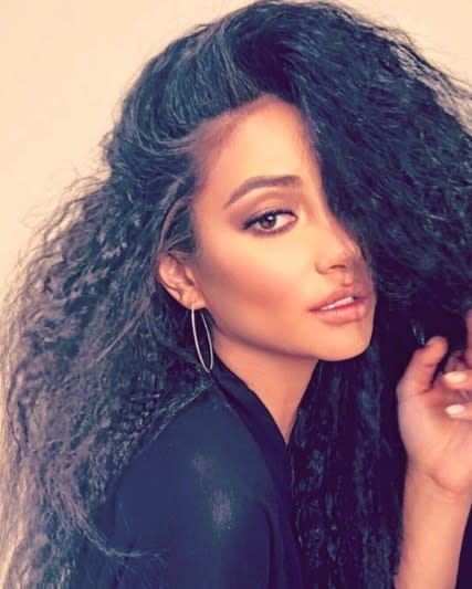 Shay Mitchell’s triple ponytail is blowing our minds