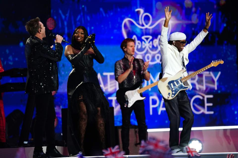 Duran Duran, Ms Banks and Nile Rodgers (PA)