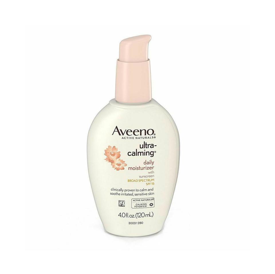 Best Moisturizer for Sensitive Skin: Aveeno Ultra-Calming Moisturizer SPF 15
