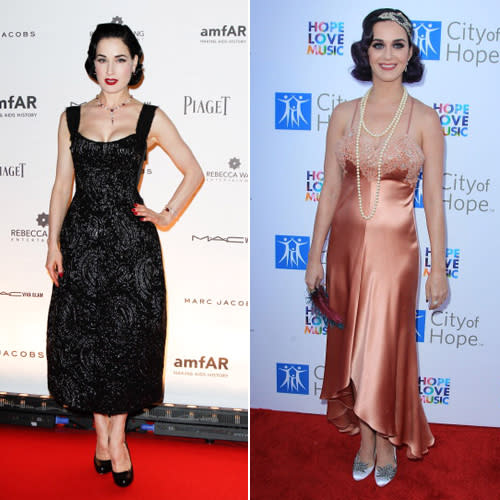 Dita Von Teese y Katy Perry - Fotoe: WireImage