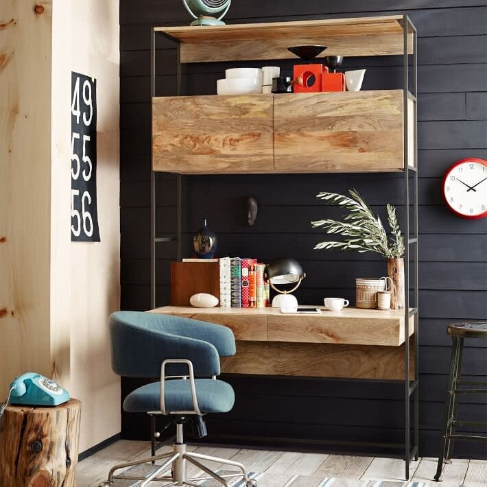 We all know of <a href="https://fave.co/2zV7dgr" target="_blank" rel="noopener noreferrer">West Elm</a> as a destination for midcentury modern furniture, but you'll can also find a lot of industrial-looking decor from West Elm, such as this <a href="https://fave.co/35sHny2" target="_blank" rel="noopener noreferrer">concrete coffee table</a> and these <a href="https://fave.co/35qWk3S" target="_blank" rel="noopener noreferrer">pipe wall hooks</a>. <a href="https://fave.co/2zV7dgr" target="_blank" rel="noopener noreferrer">Browse more industrial decor from West Elm﻿</a>.