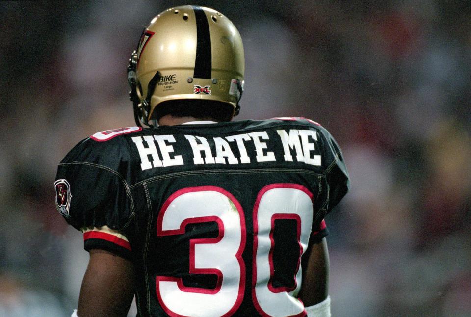 Rod “He Hate Me” Smart of the XFL. (Getty)