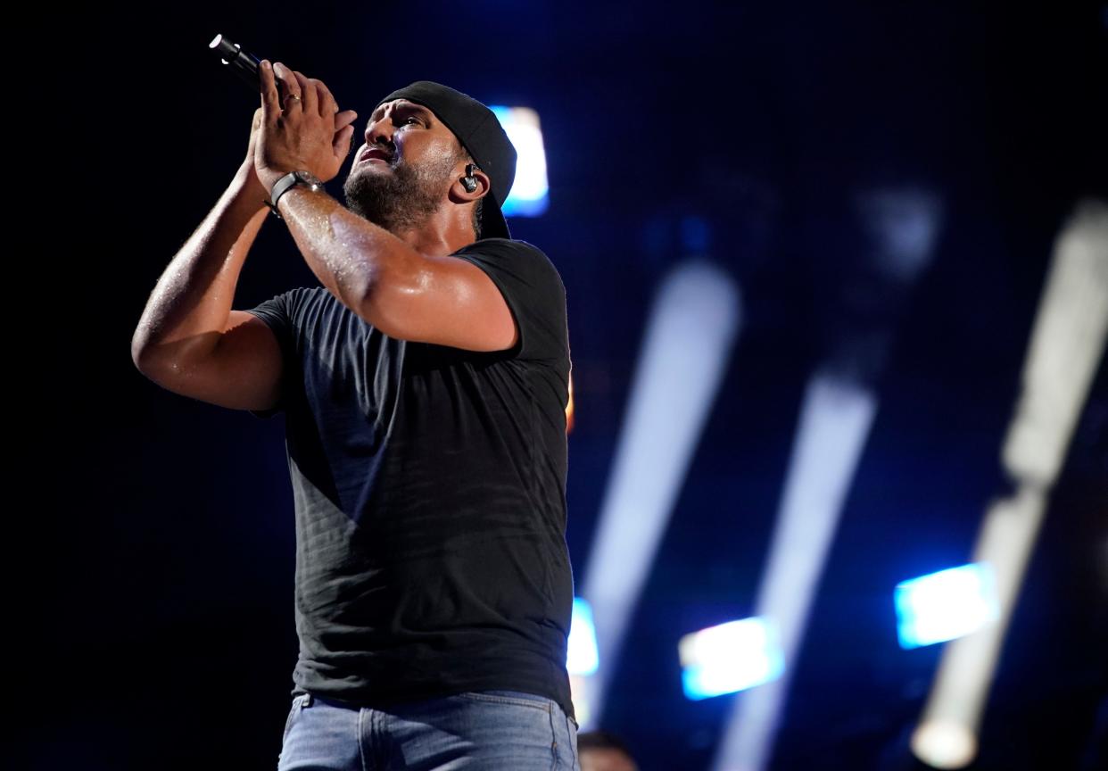 Luke Bryan performs during CMA Fest at Nissan Stadium Saturday, June 11, 2022, in Nashville, Tenn. 