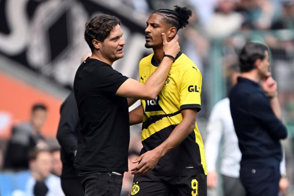 Haller has picked up an ankle injury since the first leg (AP)