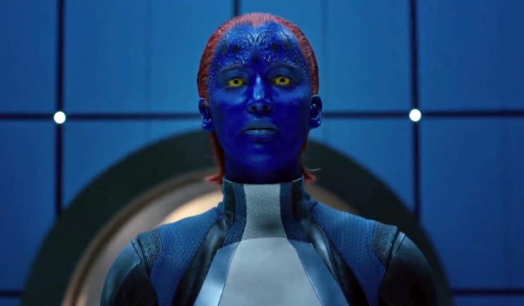 Jennifer Lawrence's 'final' bout as Mystique in X-Men: Apocalypse - Credit: 20th Century Fox